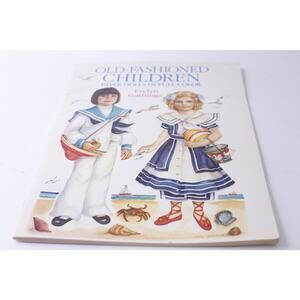 Old-Fashioned, Children, Paper, Dolls, And Full Color, Evelyn Gathings, 1800s Il